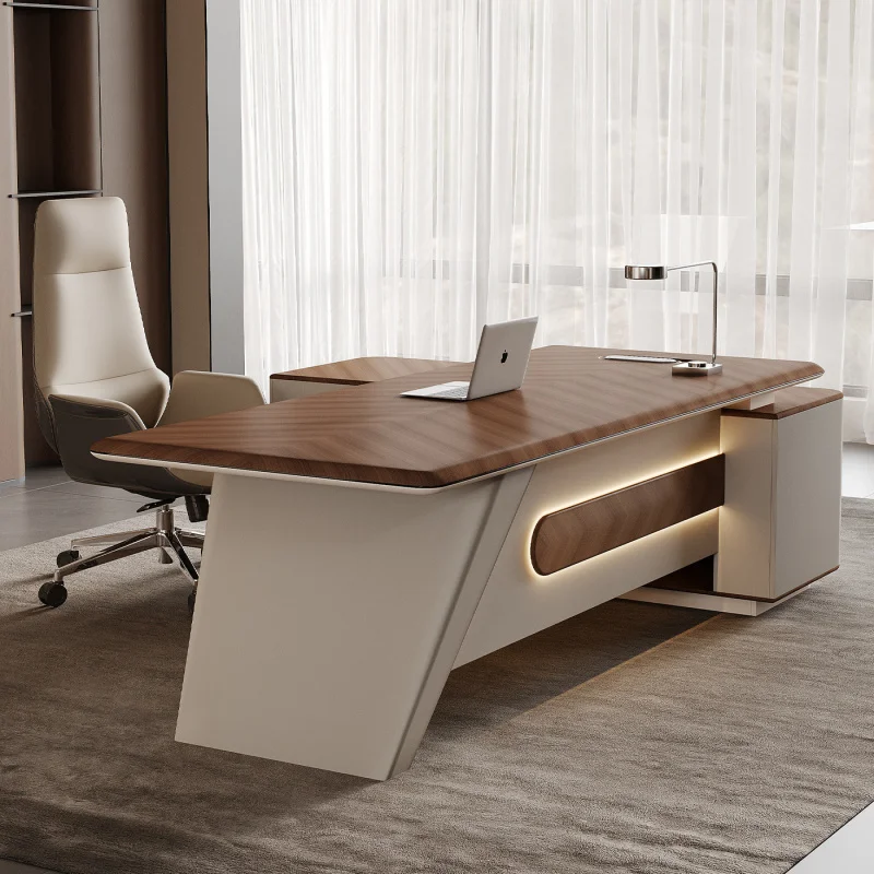 Plastic , And Chair, Simple Modern High-End Executive Office , CEO Computer , Writing Desk