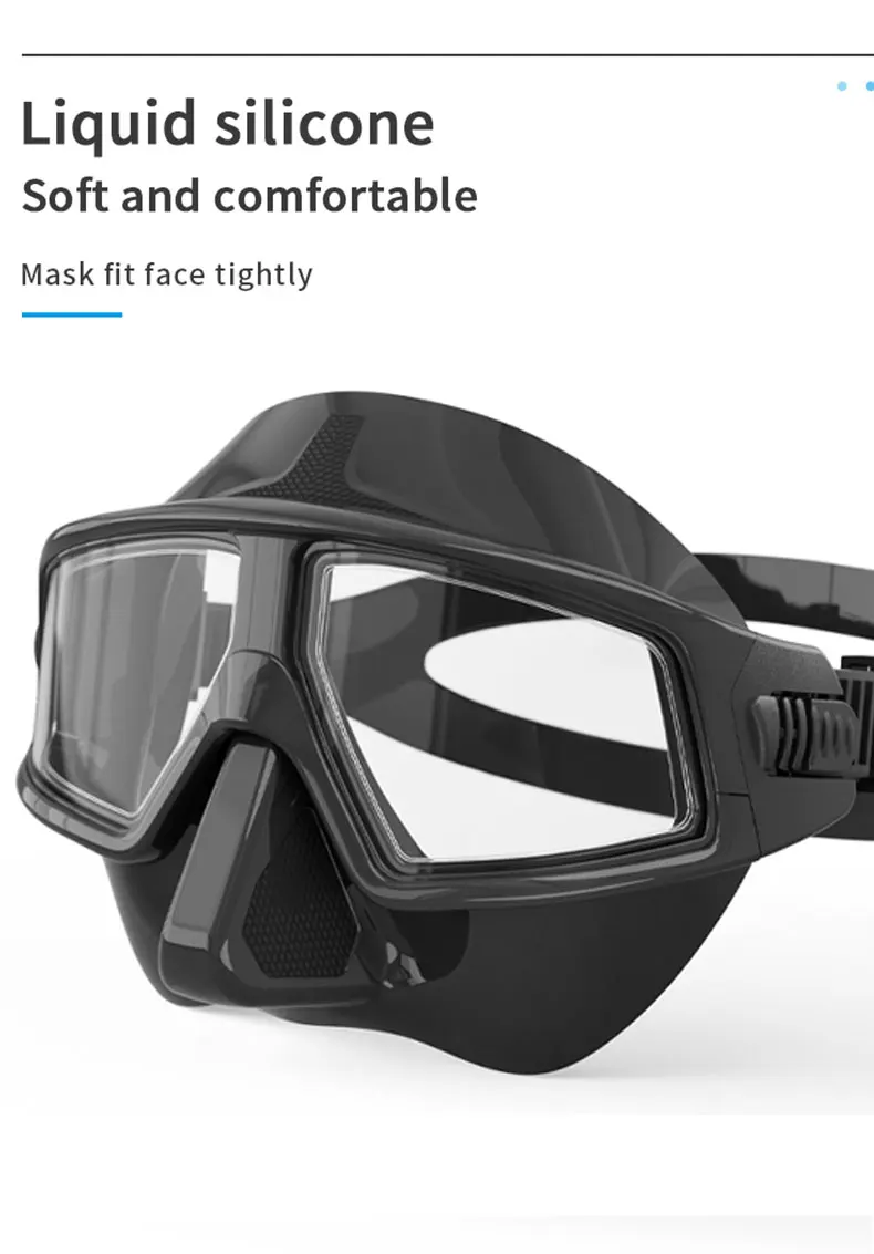 Professionelles Tauchmasken-Set für Erwachsene – HD-Antibeschlag-Linse, UV-Schutz, verstellbare Schnorchel- und Schwimmbrille für Taucher – Detail 9