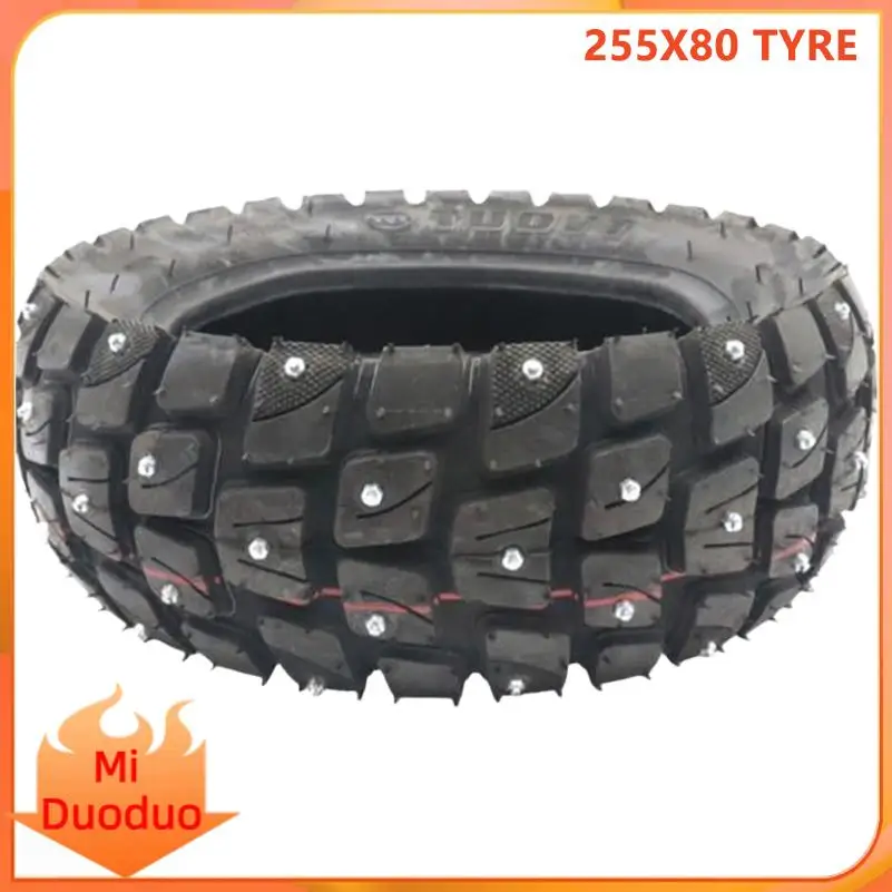 Enhanced Traction 10x3 Tire with Snow & Nail Protection for Electric Scooter Models