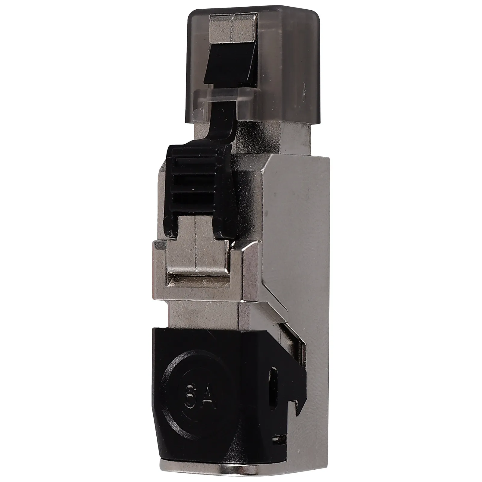 

Shielded Rj45 Pass Through Modular Plug Cat 6A Ethernet Connector Reinforced Clip Bend Resistant Network Cable End Crimp Plug