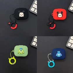 Coque souple en sillione avec porte-clés pour Redmi Buds 5, housse pour écouteurs de dessin animé