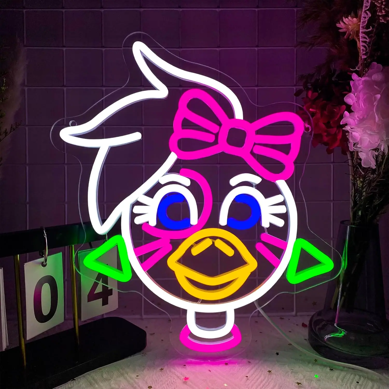 Anime Cartoon Butterfly Bunny Neon Sign USB Dimmable Game Neon Light for Man Cave Kids Bedroom Room Decor Birthday Fan Gifts