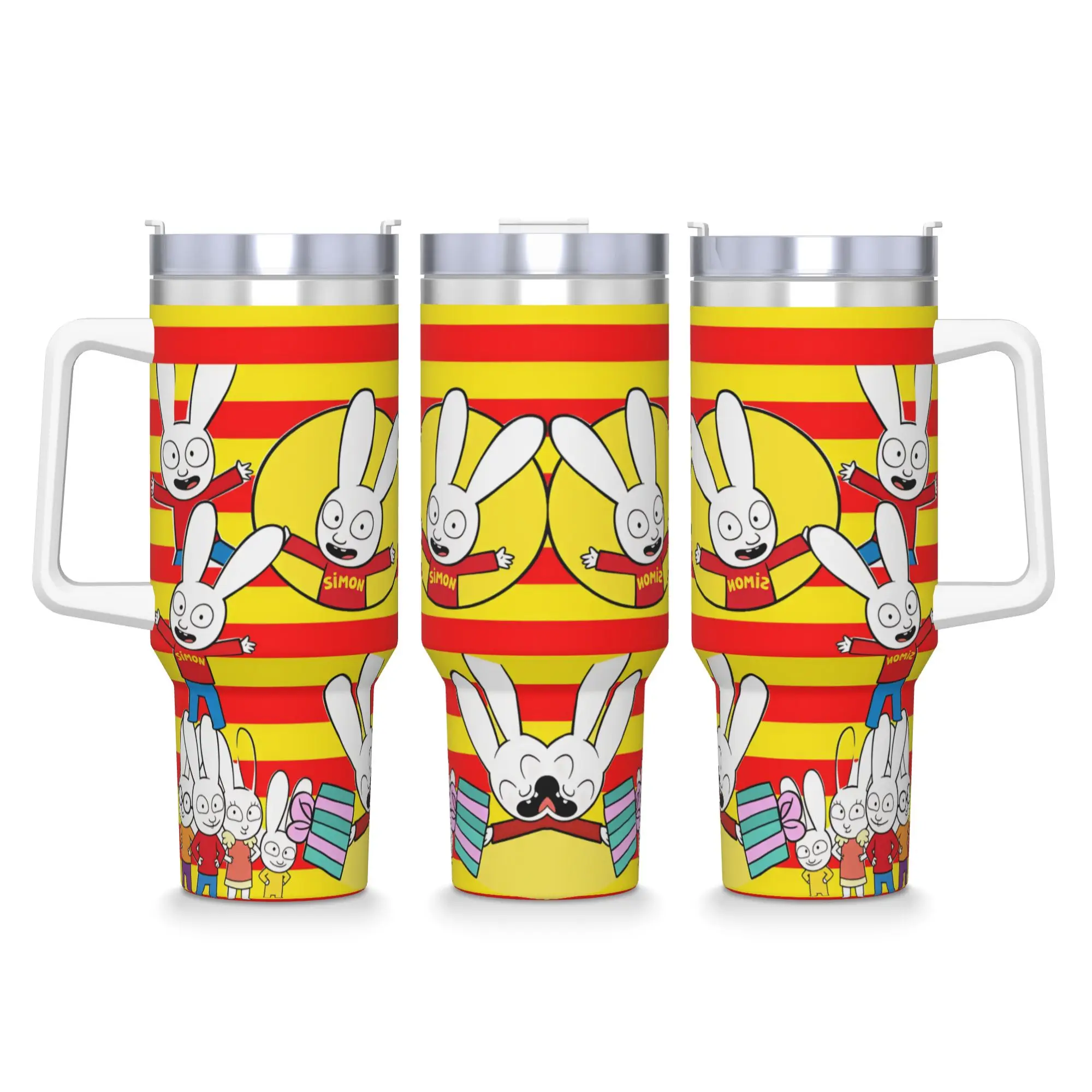 Stainless Steel Tumbler Simon Super Rabbit Thermal Mug  Heat Preservation Cold Drink Mugs Cup Travel Graphic Water Bottle