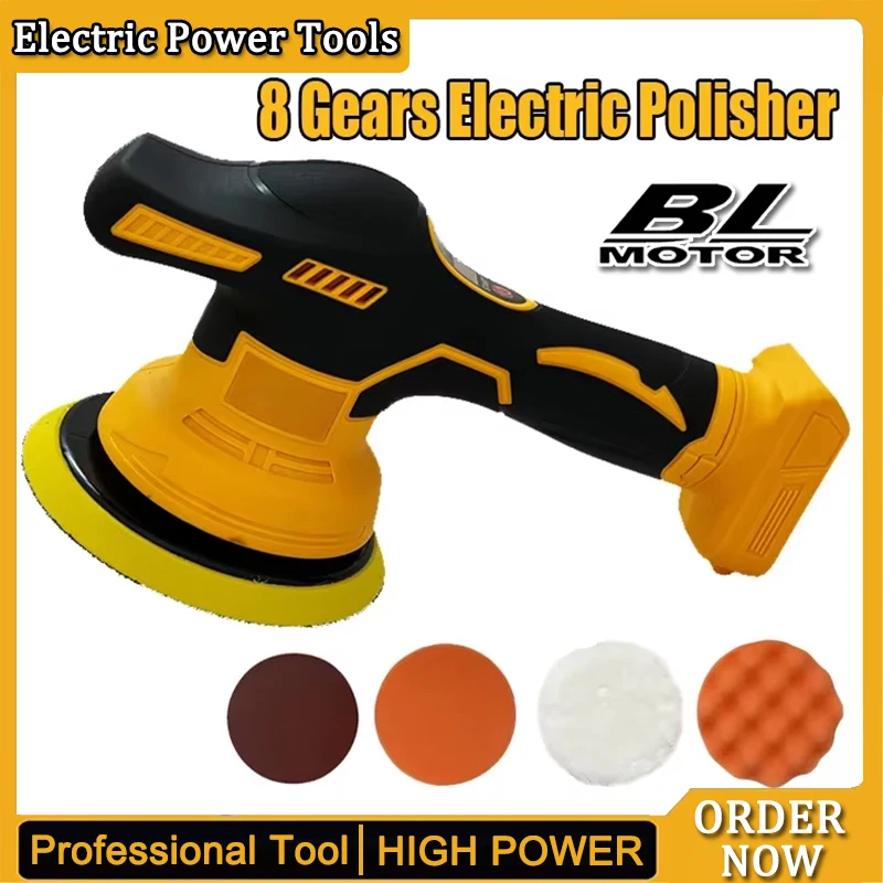 

Dewalt 8 передач цифровой дисплей беспроводной автомобильный полировщик электрический полировщик авто вощеная полировальная машина для Dewalt 20 В батарея