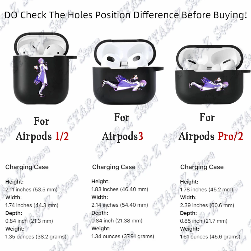 Hot VIRTUAL SINGER Soft Silicone Case for Airpods Pro 2 1 3 Rui Tsukasa Akito Shockproof Protection Air Pods Earphone Box Cover