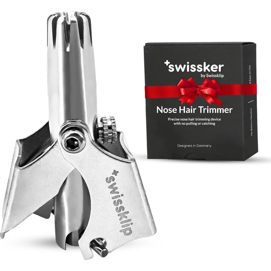 

Swissklip Human Power триммер для волос в носу для мужчин Ручной триммер для волос в носу для женщин I Средство для удаления волос в ушах из нержавеющей стали для мужчин W