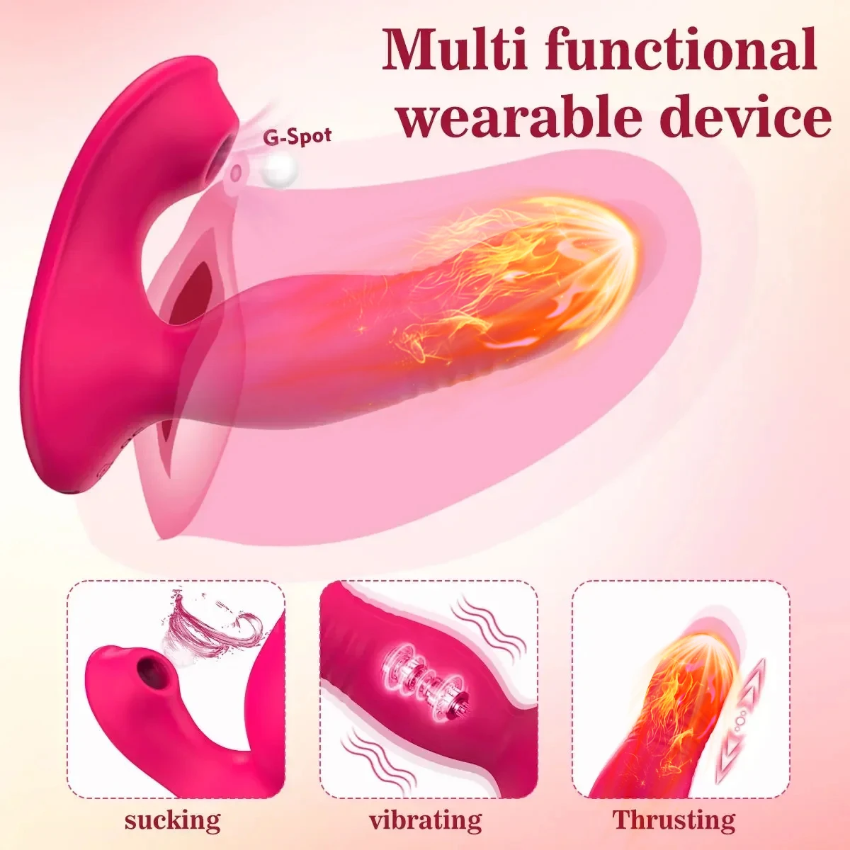 Thrusting Dildo Vibrator Sucking APP Bluetooth Vibrating Clitoris Stimulator G Spot Vagina Massage Butt Plug Sex Toys Adult - view 3