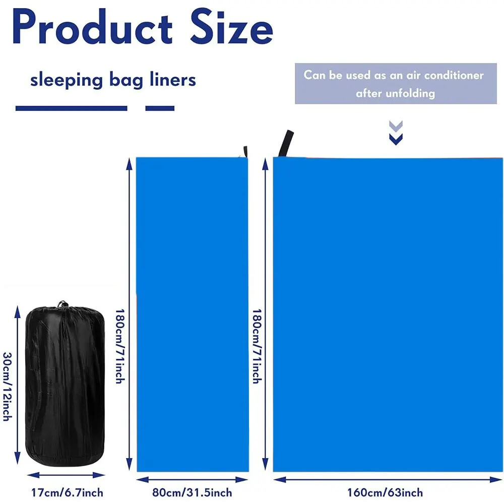 Fleece Sleeping Bag Portable Ultra-light Polar Travel Sheets for Adults Outdoor Camping Tent Bed Warm Sleeping Bag Liner