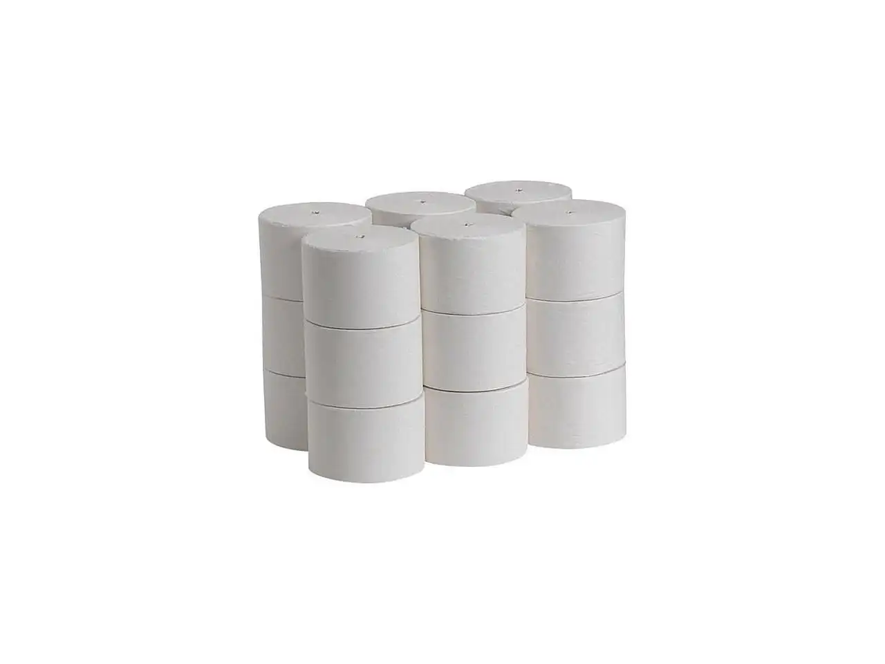 

Compact Coreless One-Ply Bath Tissue, Septic Safe, White, 3,000 Sheets/Roll, 18 Rolls/Carton