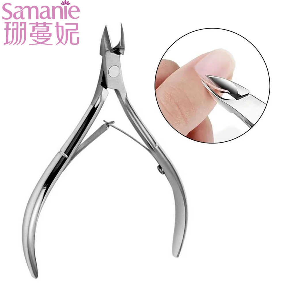 Cortador de Cutículas Profissional, Tesoura para Unhas, Empurrador de Cutículas, Pinça para Pedicure, Removedor de Pele Morta, Ferramenta para Regeneração de Cutículas