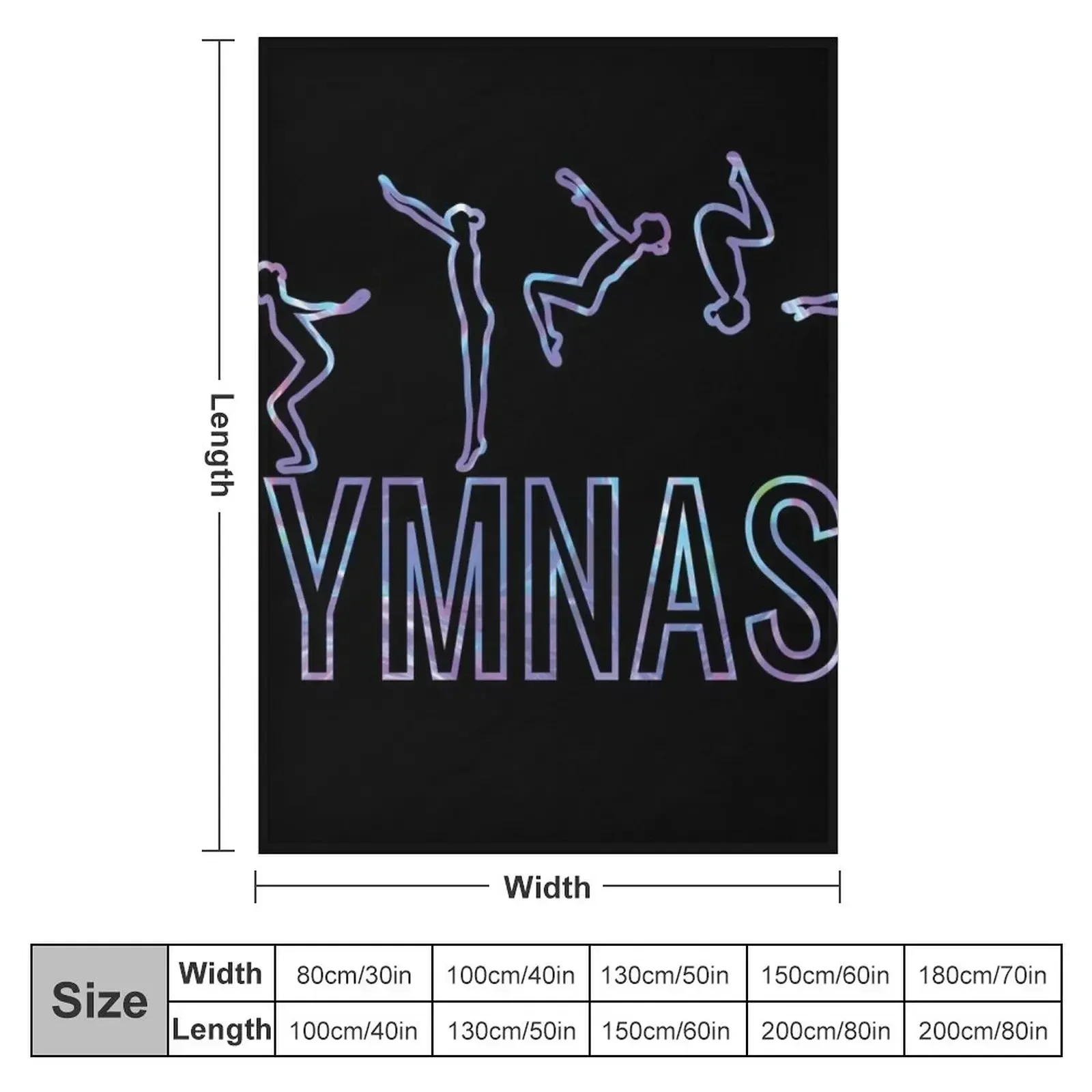 Gymnast - Holographic Throw Blanket Summer Comforter Luxury Bed Stuffeds Heavy Blankets