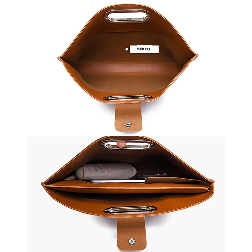 حقيبة لابتوب الرجال النساء الأعمال حقيبة كمبيوتر محمولة تخزين المحافظ حقائب اليد المستندات الفاخرة تخفيف حمل حقيبة مقاومة للماء #4