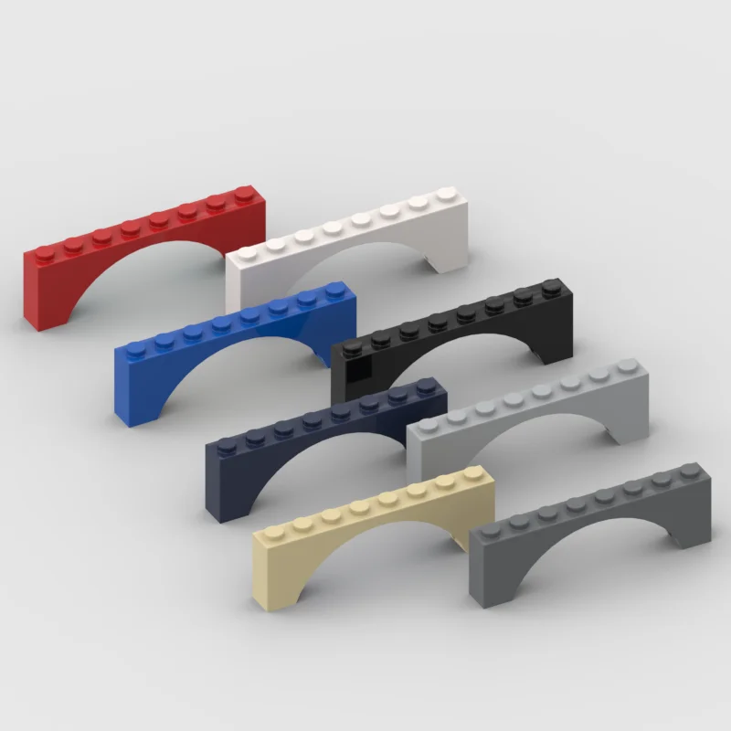 *Arch 1x8x2* 5pcs Y259 DIY enlighten block brick part No. 3308, Compatible With Other Assembles Particles
