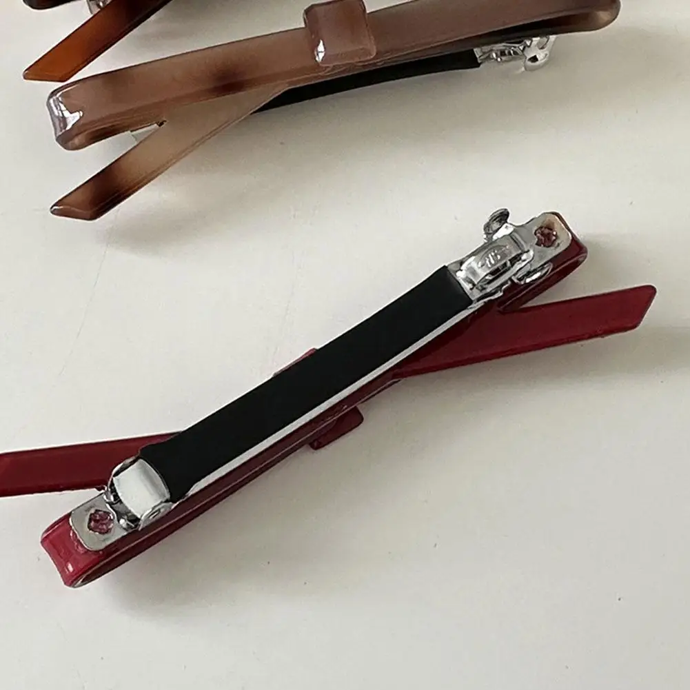 ปิ่นปักผมรูปโบว์เกาหลีแบบอะซิเตทกิ๊บติดผมตรงแสนหวานน่ารักติดโบว์ง่ายหมุดด้านข้างสำหรับแฟชั่นสำหรับผู้หญิงเครื่องประดับผมที่หนีบผม