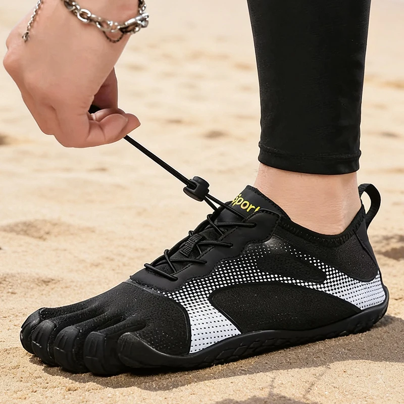 Neue Unisex Breitere Schuhe Atmungsaktives Mesh Herren Barfuß Fünf-Zehen-Schuhe Marken-Flachschuhe Weiche Zero-Drop-Sohle Breitere Zehenbox Sneaker Große Größen – Detail 16