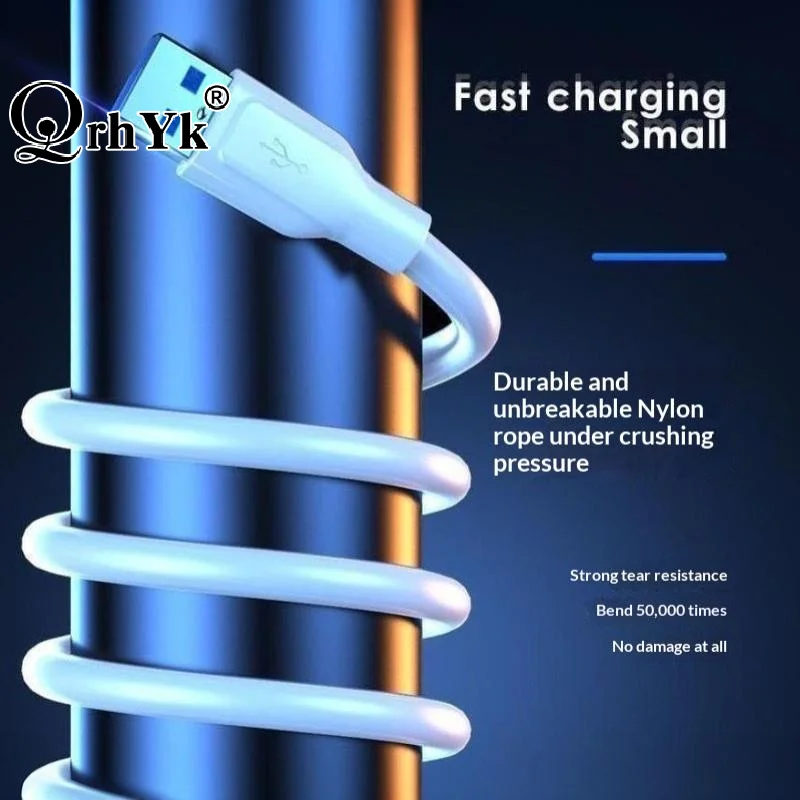 300W Type C / Micro USB Super Fast Charging Data Cable USB C Data Line Fast Charger For Most Mobile Phones Universal
