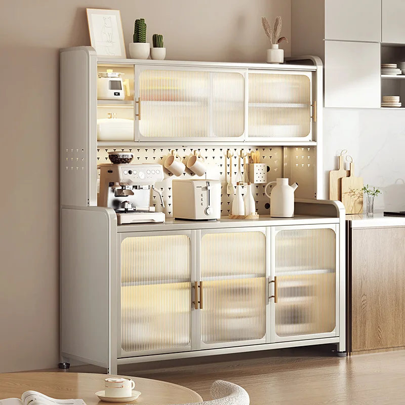 Kitchen storage Floor-to-ceiling multi-layer microwave oven Appliances Meal side lockers Multifunctional