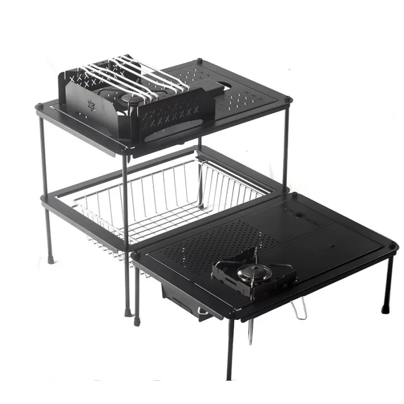 Outdoor Camping IGT1 Unit Table Black 1 Unit IGT Side Table Outdoor Camping  Table  IGT Small Table Cool Camping Equipment