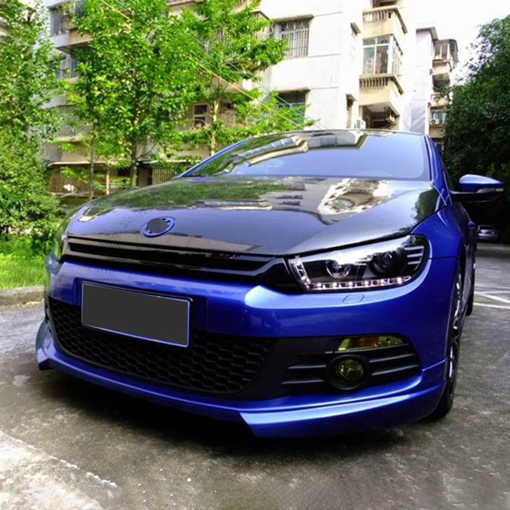 For VW Scirocco 2009 2010 2011 Car Front Bumper Wrap Angle Protection Corner Guard External Modification Body Kit Accessories