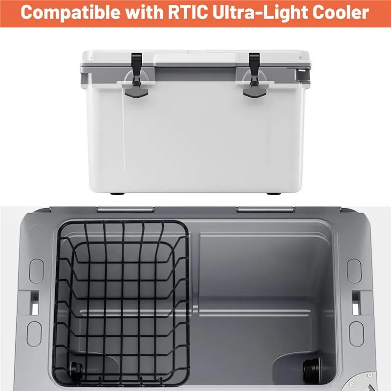 ABGH-For RTIC 32 Qt برودة متوافق مع سلة تبريد السلع الجافة سلك الرف و سلة تبريد صينية إدراج مجموعة الملحقات