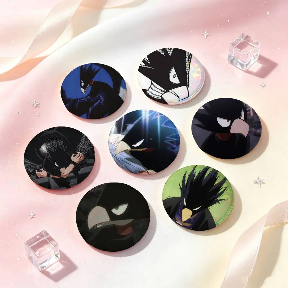 Fumikage Tokoyami Anime Figure Badges 25 32 44 58 75 Mm Round Cosplay Pin Bag Decor Fans Collect Friends Gifts Brooch Souvenir
