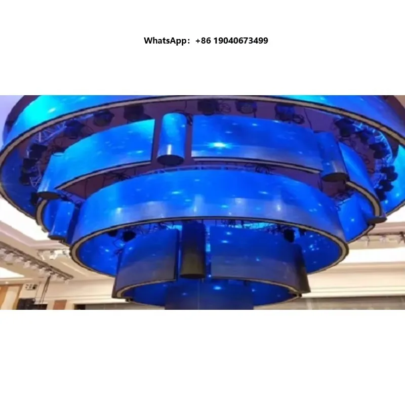 Flexible Screen With Customized Metal Structure Frame P2.5 Creative  Display FWX