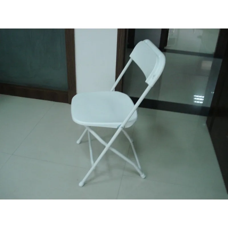 Plastic folding chair, light office chair, conference chair, injection molded chair surface, plastic sprayed steel pipe, outdoor
