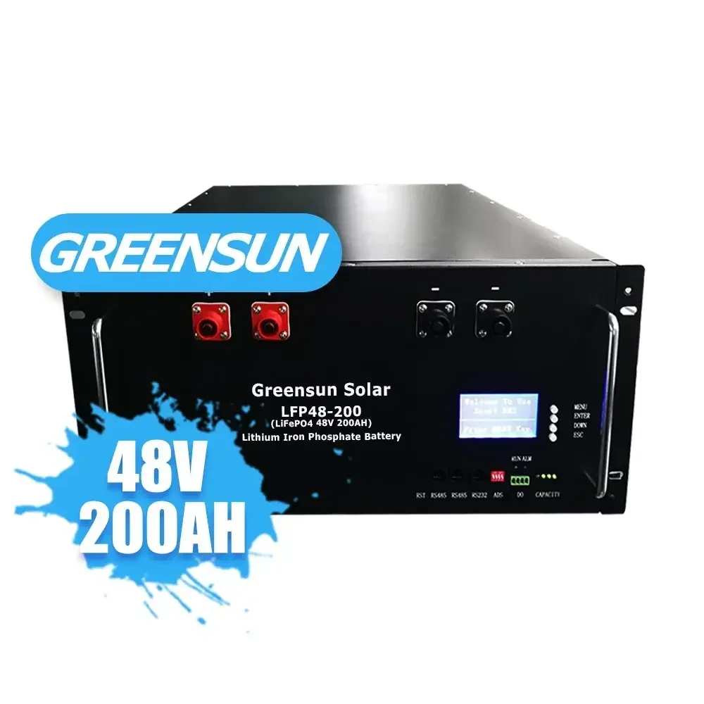 48 فولت 200 أمبير LiFePO4 بطارية تخزين الطاقة الشمسية السكنية التجارية ليثيوم الحديد US2000 نظام تخزين الطاقة