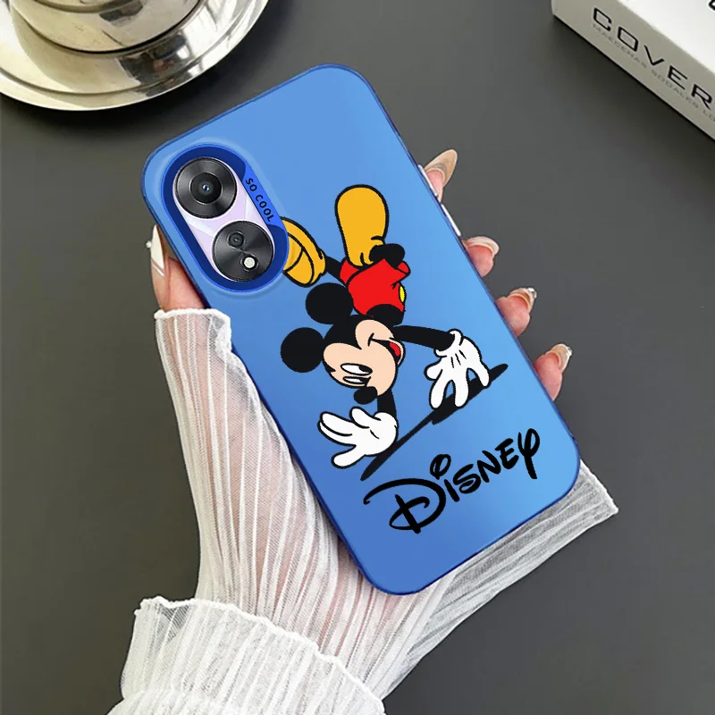 Disney Mickey Mouse For OPPO A 31 37 38 55 57 58 74 76 78 94 98 Reno 6 7 8 Z T Pro Colorful Phone Case Soft Funda Silicone Cover