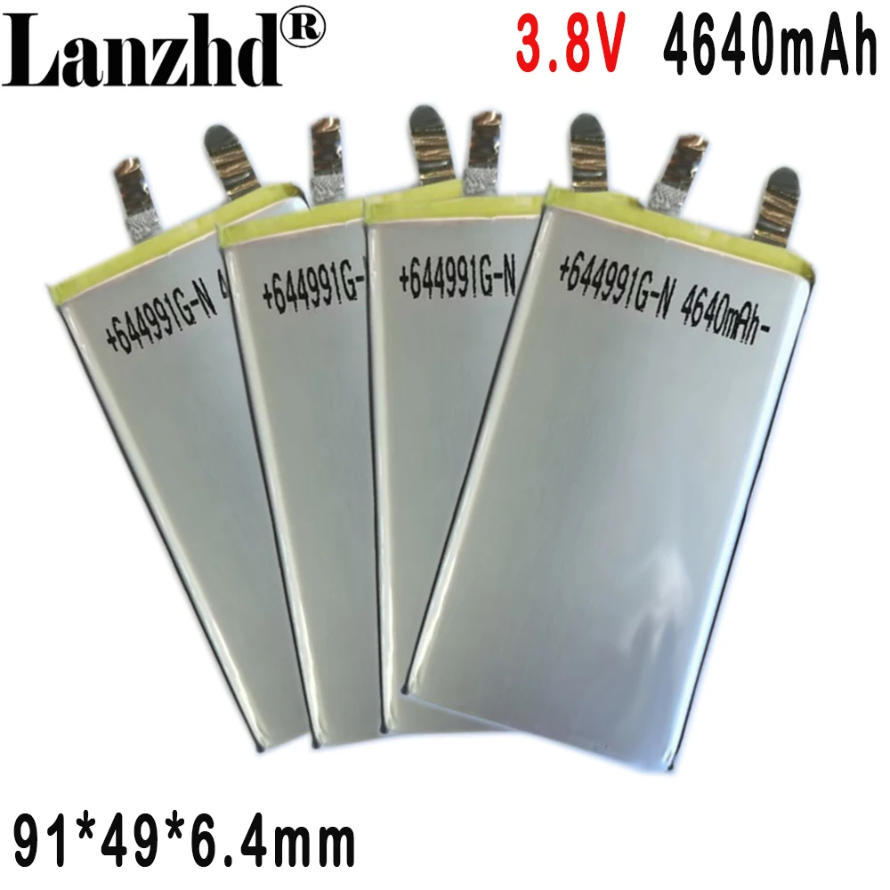 644991 polymer Lithium Battery 3.8V 4640MAH For mobile phone built-in battery fast charge mobile power medical