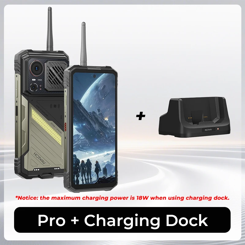 HOTWAV Hyper 8 Ultra Walkie-Talkie Robuuste smartphone 125dB luidspreker 5G mobiele telefoon 12000 mAh 55 W 108 MP 12 GB 512 GB mobiele telefoon