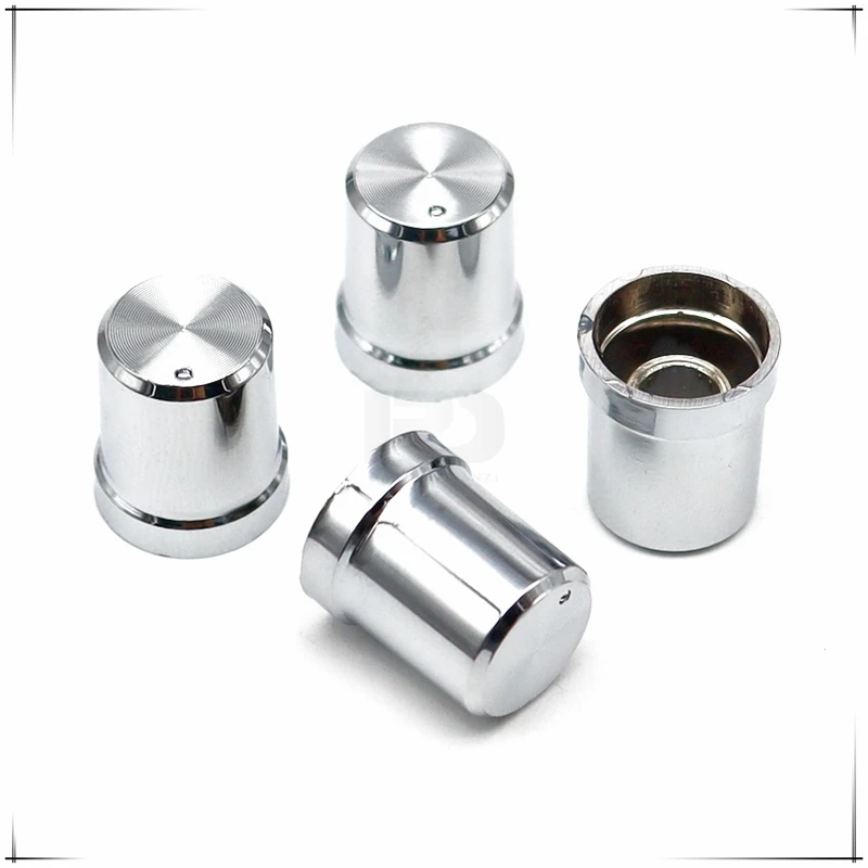 10PCS 15×17mm Silver plastic knob cap Potentiometer Encoder Knob cap Amplifier volume Knob cap Flower Shaped Inner Hole 6mm