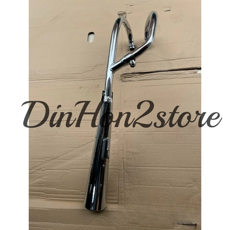 GN250 original single exhaust pipe front section thickened double storage pipe