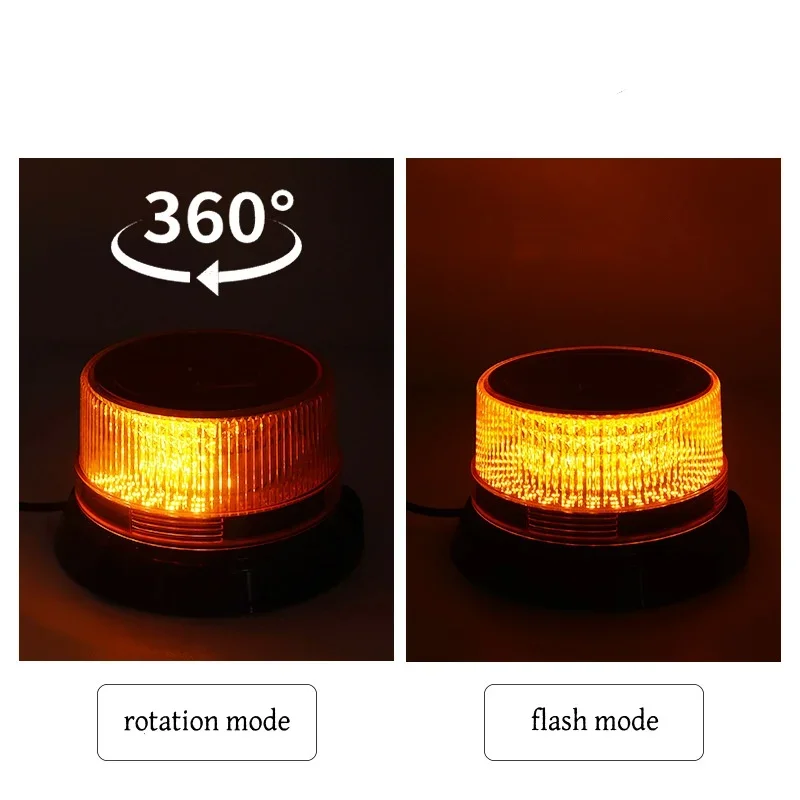 

Solar Rechargeable LED Warning Light 2026 Version Rotating Flashing Beacon V16 Night Warning Signal Lamp 2038 Safety Accessory