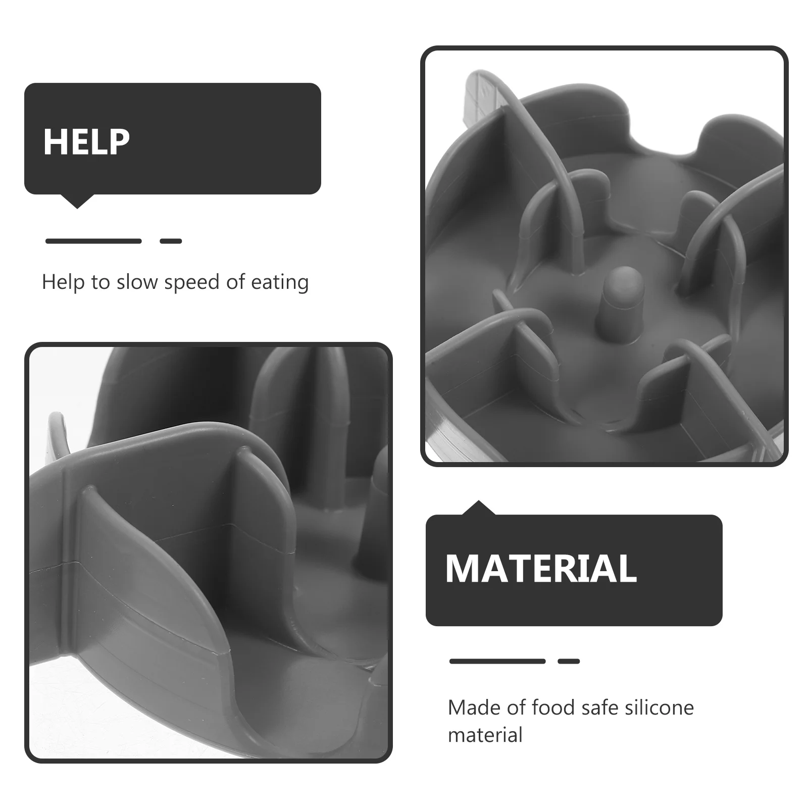 

Flexible Slow Feeder Dog Bowl Insert Non Slip Design Prolong Feeding Time Aid Digestion Pet Slow Feeder Pet Supplies