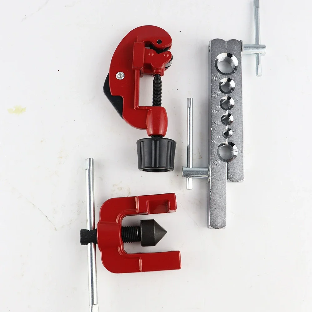 CT-8010 Tube Flaring Tool 3pcs Set Pipe Reamer Copper Tube Expander Tools