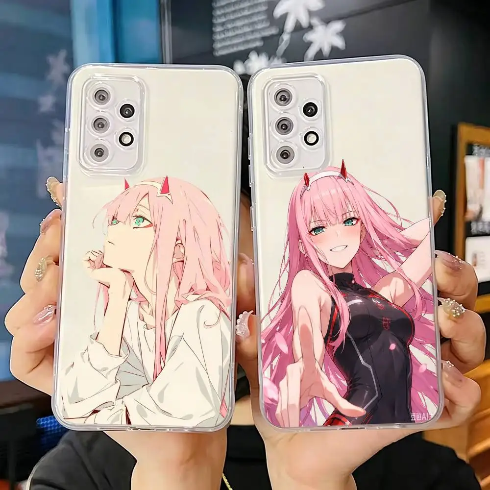 Z-Zero Two Daring Franxx 02 Transparent Soft Silicone Phone Case For Samsung S25 S24 S23 S22 S21 S20 S10 FE Note 20 Ultra Plus