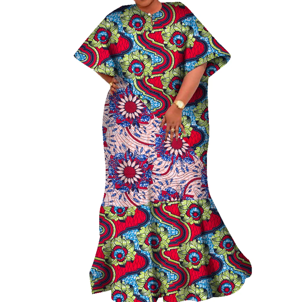Church Clothes for Woman Patchwork Long Robe Africaine Femme Dashiki Dresses African Clothes for Women WY7605