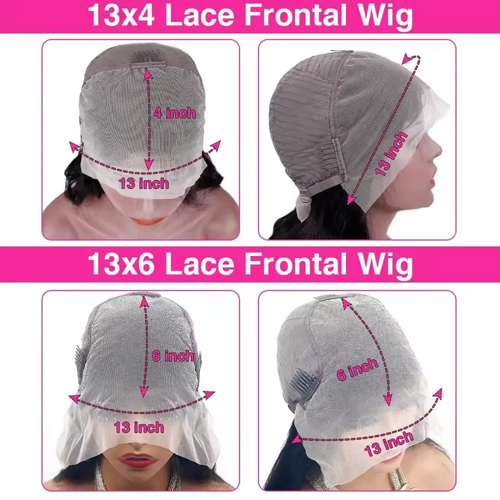 18-46 Zoll FB30 Body Wave HD Lace Front Perücken aus Echthaar, 200 Dichte, 13x4 13x6 transparente Lace Frontal brasilianische Perücke für Frauen – Detail 5