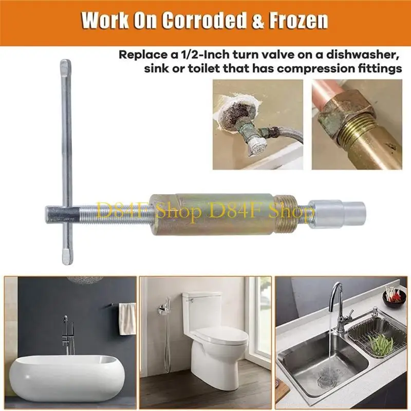 

D84F Standard Sleeve Remover Puller Tool for 1/2inch Diameter Pipe Fitting, Sleeve Removal Tool Compression Sleeve Puller