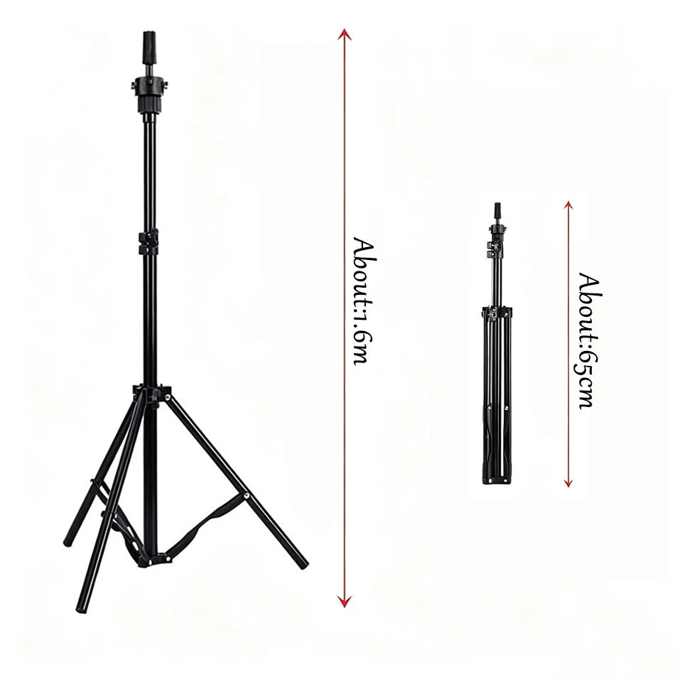 Adjustable Wig Tripod Stand for Display