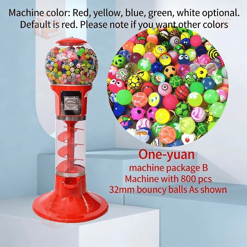 Customized metal frame gachapon machine english panel capsule toy dispenser for plush toy sticker retail vending store