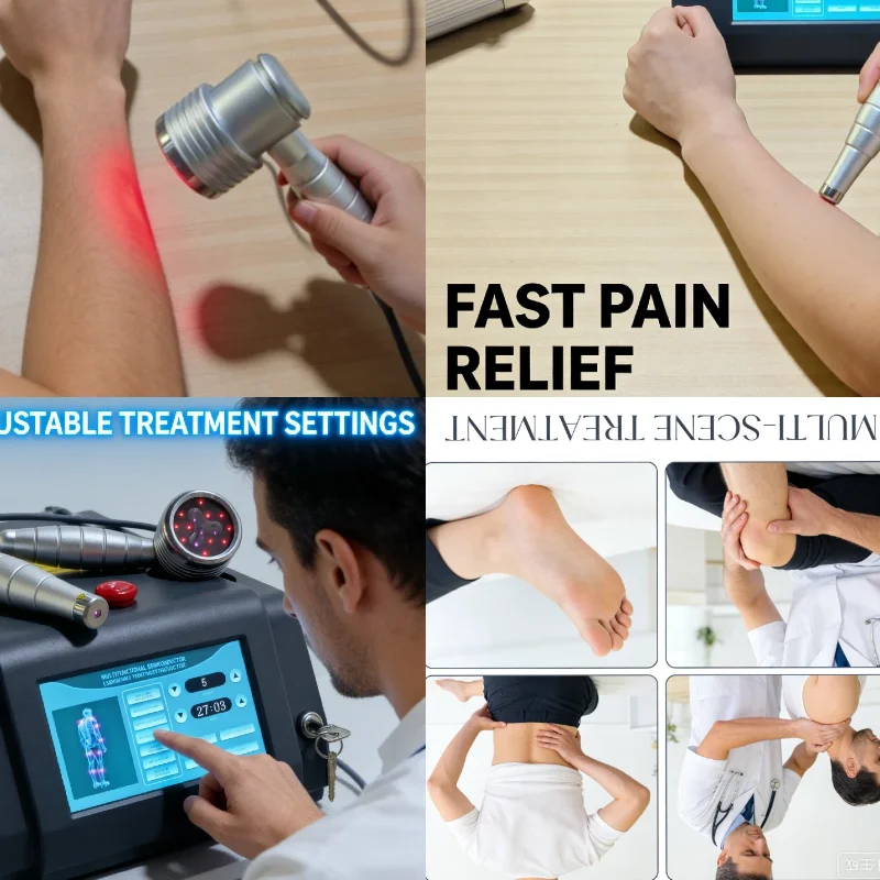 1055mW Dual Wavelength Hand Held Laser Device, Low Level Light Therapy for Carpal Tunnel Syndrome Finger Numbness Relief