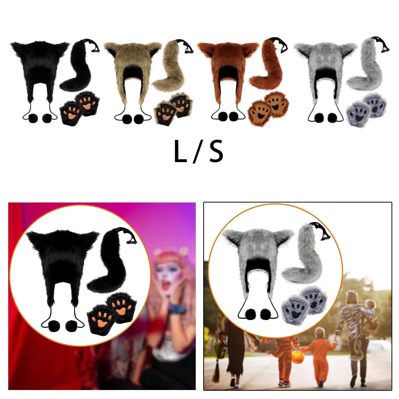 Disfraz de animal de peluche, novedad, accesorios de cosplay para mujer, para fiesta temática, club nocturno, puesta en escena, vacaciones, cumpleaños