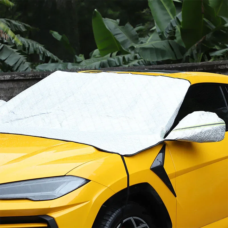 For Lamborghini URUS 2018-2023 Cotton Velvet Car Windshield Snow Anti Frost Cover Winter Ice Snow Shield Car Accessories