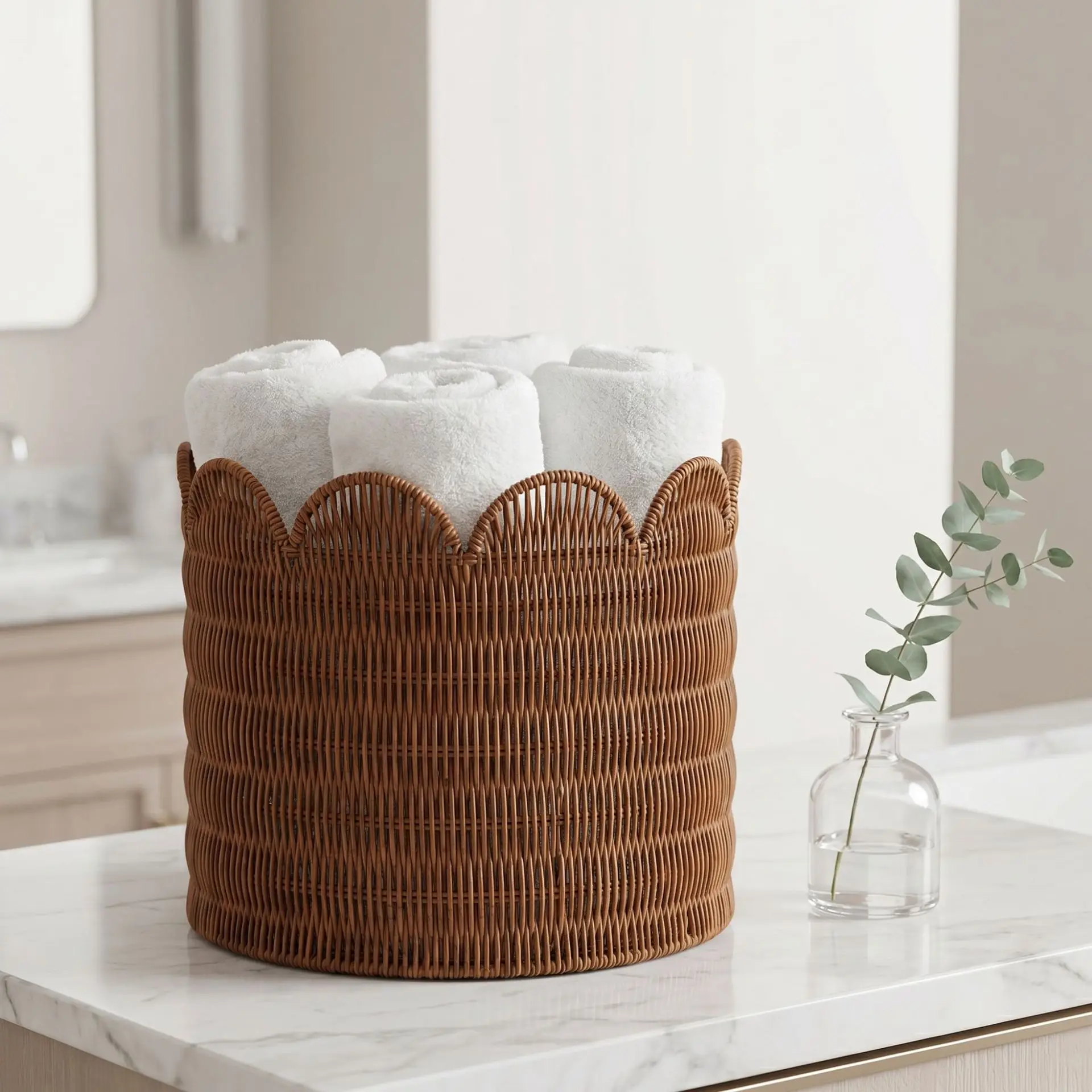 Dirty laundry basket, clothing storage, household clothing imitation rattan basket, a magic tool