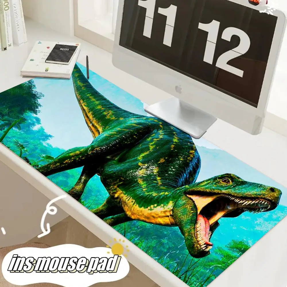 Jurassic dinosaur Mouse Pad Tablet mouse Pad Laptop xl desktop mouse pad, cut HD Rainbow Gaming keyboard pad, csgo Player, 90x40