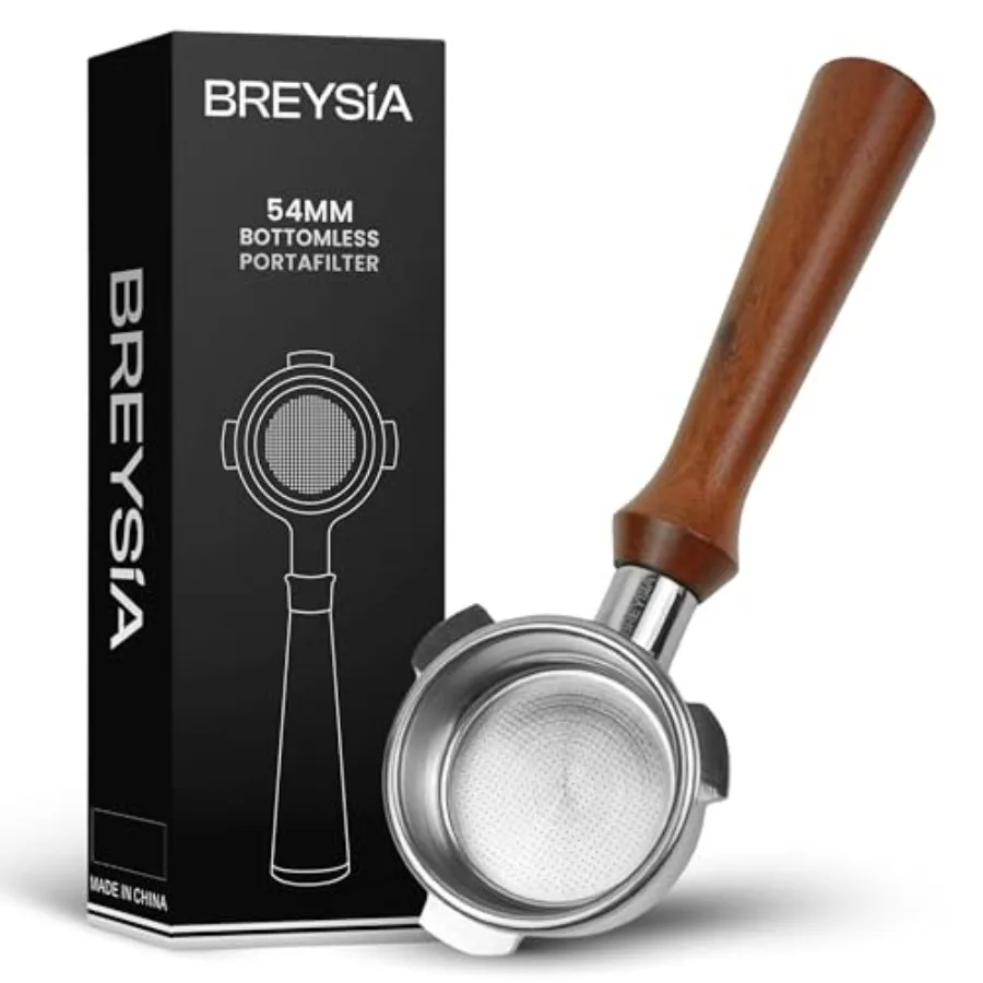 

Бездонный портафильтер 54 мм, совместимый с Breville Barista Express Pro Touch, Bambino Plus и Infuser, портафильтер Naked Portafilter с