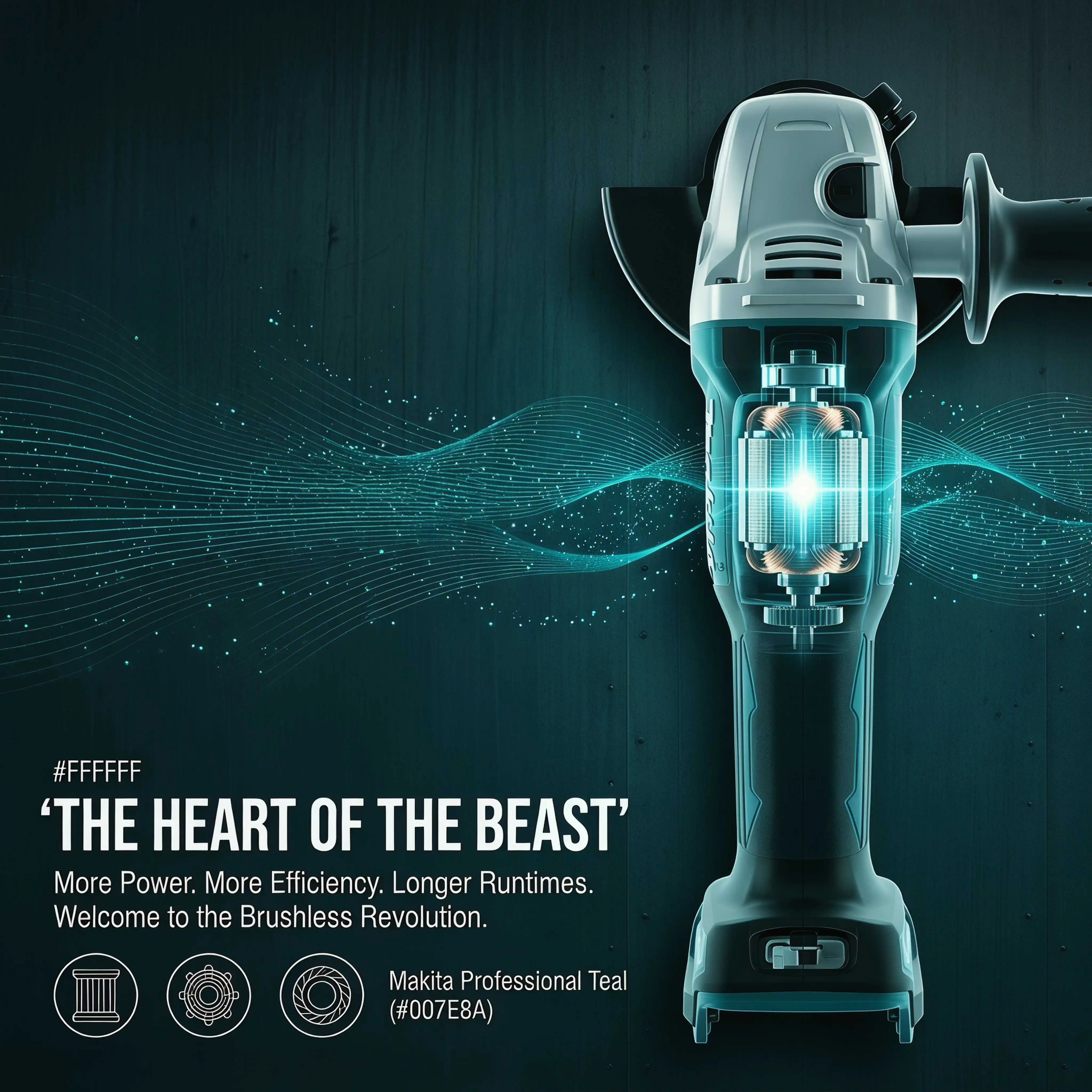 Makita DGA404 Bare 18V LXT Brushless Angle Grinder 125mm Cordless Tool For Metal Cutting Grinding DIY Surface Polishing