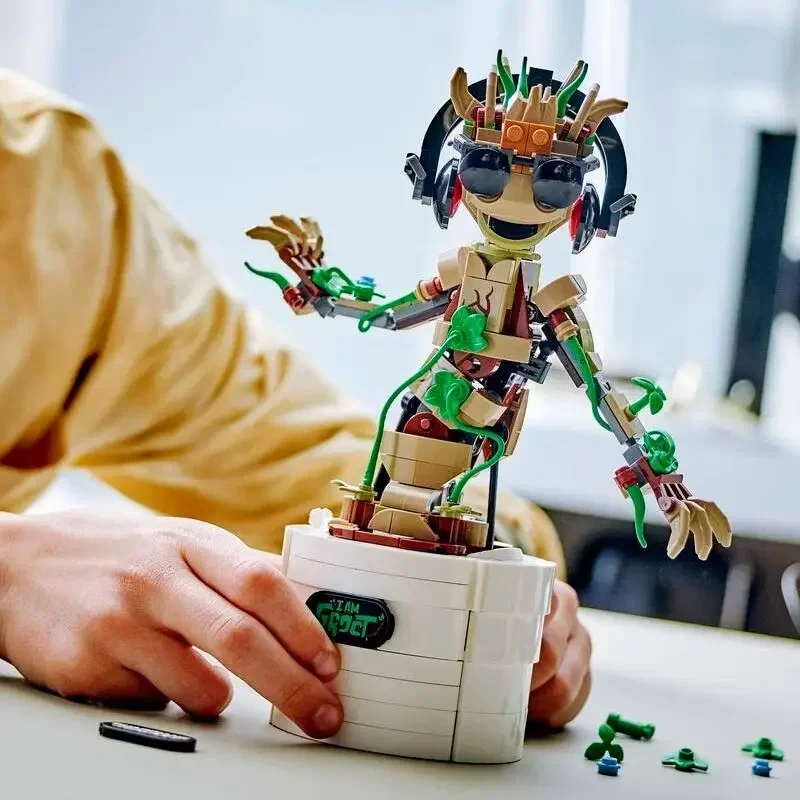 

459 Pcs Dancing Groot Animated Toy Doll, Electronic Motion Figure for Kids, Birthday Gift for Boys Girls Cool Robot Action Model